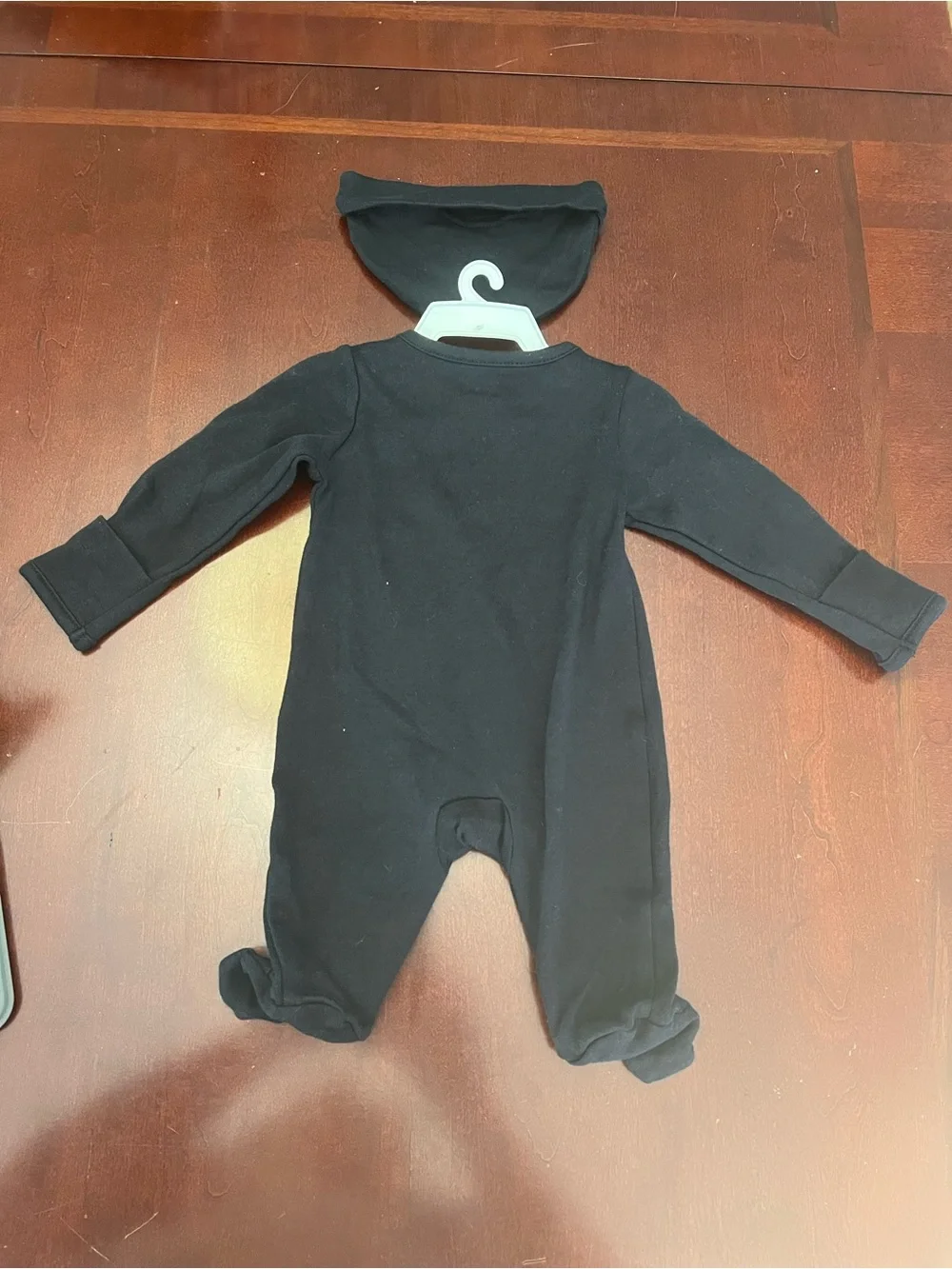 Carter's Black Baby Skeleton One-Piece with Hat
